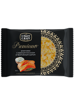 Блинчики Premium с нежным лососем и творожным сыром